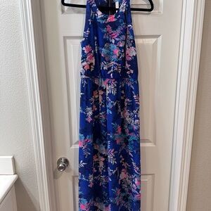 Xhilaration Blue and Pink Floral Dress